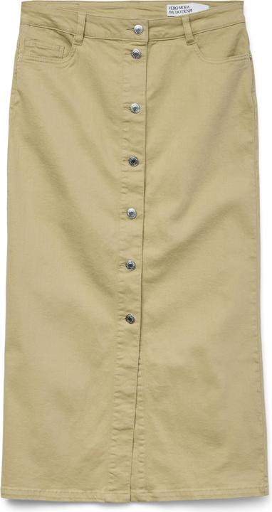 Vero Moda VMWILD Hohe Taille Langer Rock Jeansrock