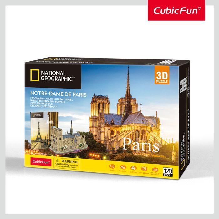 Immagine prodotto Cubicfun Cubic Fun - Notre Dame de Paris 3D 128 pezzi (200986) (128 pezzi)