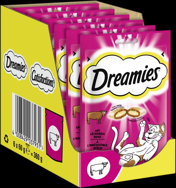 Produktbild Dreamies Portionsbeutel mit Rind (Adult, 6 Stk., 360 g)