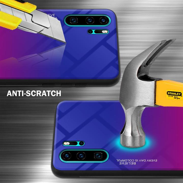Productafbeelding Cadorabo TPU 2 kleuren glasdekking (Huawei P30 Pro)