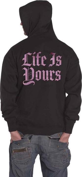 Actual product image Universal Textiles Unisex Adult Life Is Yours Text Hoodie (XL)