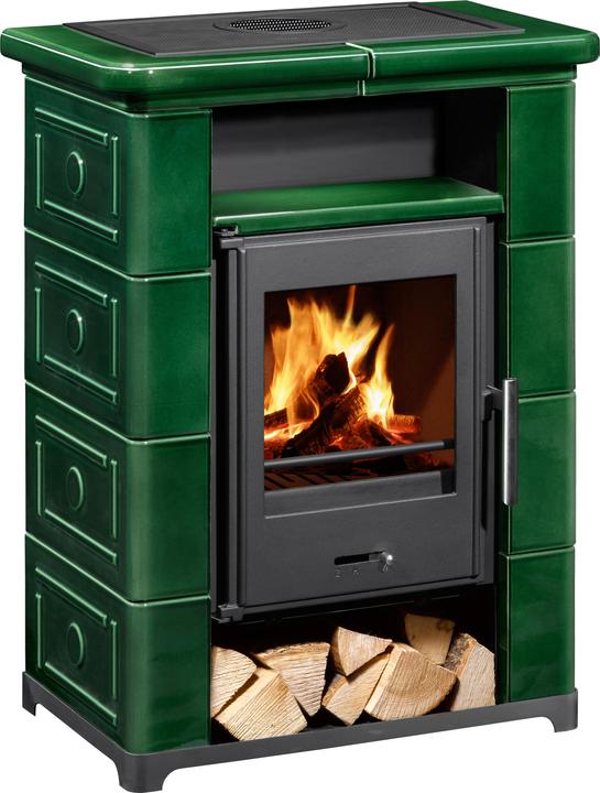 Actual product image Wamsler Montafon ceramics green coal stove