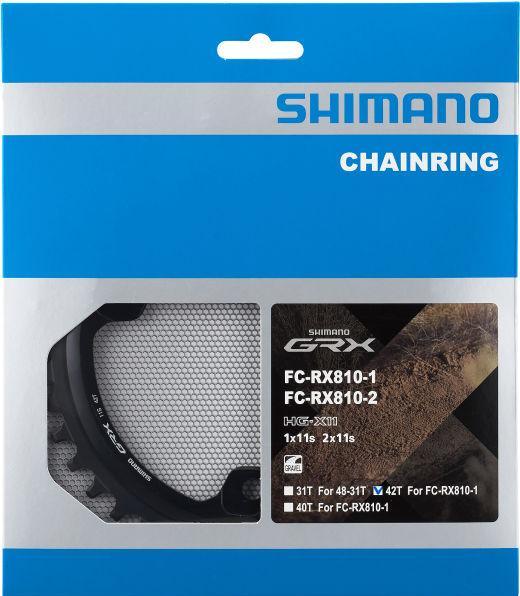 Image du produit Shimano Plateau GRX FC-RX810 1-f. 42Z|1-v. 42Z (42)
