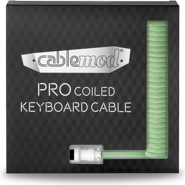 Produktbild CableMod Pro Coiled Keyboard Cable USB-C zu USB Typ A, Lime Sorbet (1.50 m, USB 2.0)