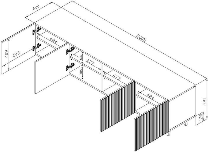 Immagine prodotto Cama Pafos (200 x 42 x 52 cm)