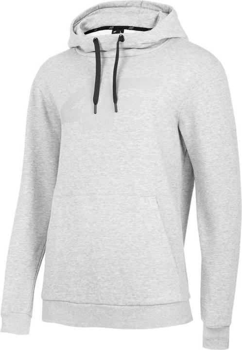 4F Bluza męska H4Z22-BLM352 Chłodny jasny szary melanż r.L (L)
