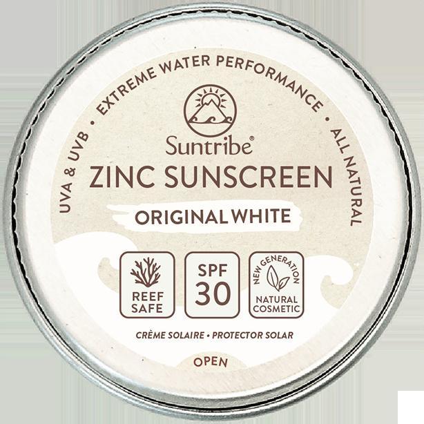 Suntribe Gesicht & Sport Bio-Zinksonnencreme White (Sonnencreme Gesicht, SPF 30, 45 g)
