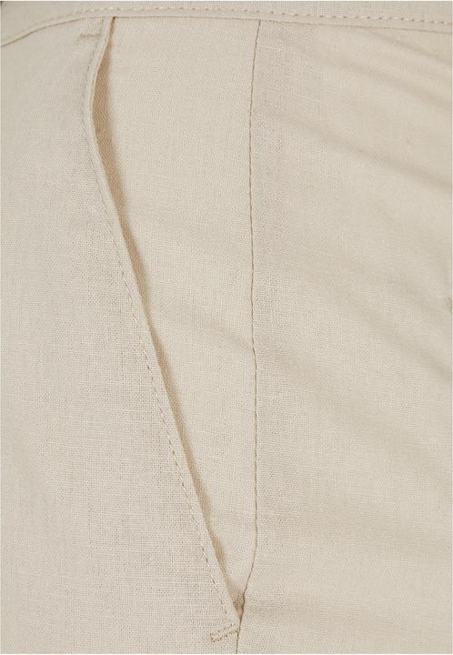Actual product image Urban Classics Ladies High Linen Mixed Wide Leg Pants (32)