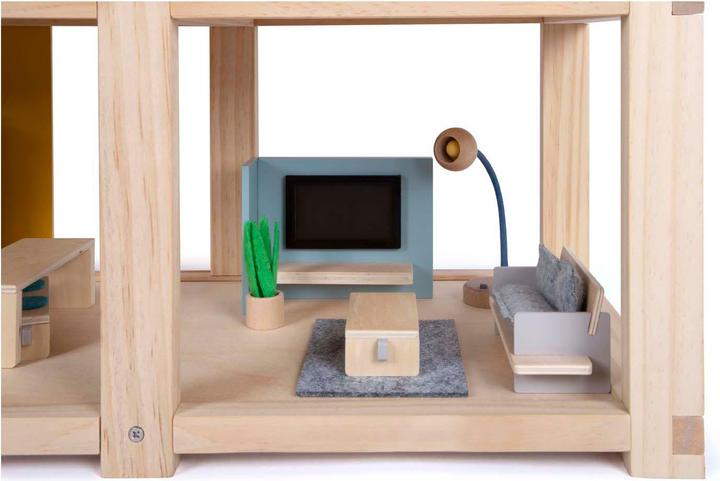 Produktbild small foot Puppenhaus Natur mit Möbeln