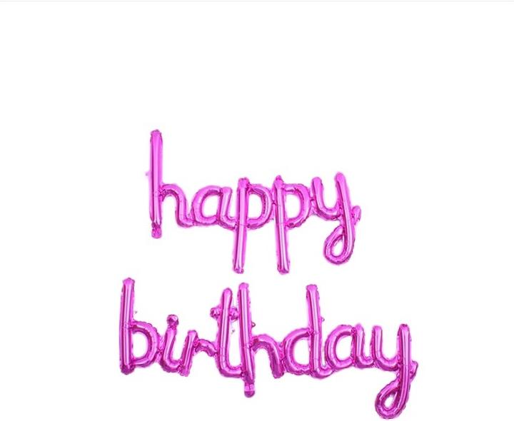 Actual product image Realmax Font foil balloon birthday set