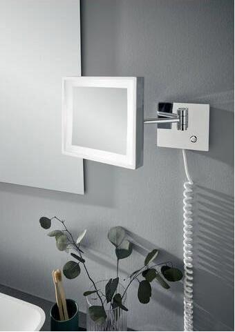 Produktbild Emco LED-Rasier-/Kosm.spiegel PURE LED rund 1-armig 3-fach Touchsensor schwarz