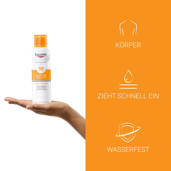 Image du produit Eucerin SUN Body Spray Oil Control Dry Touch SPF 50 (Spray solaire, SPF 50, 200 ml, 190 g)