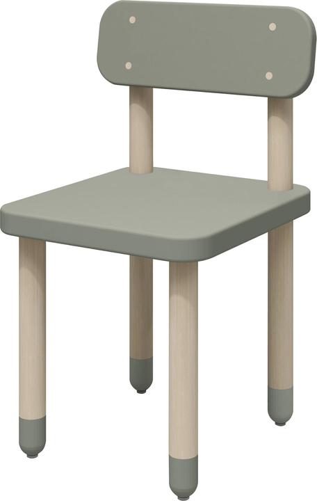 Flexa Kinderstuhl mit Rückenlehne Naturgrün (Kindersessel)