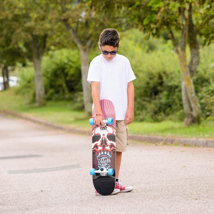 Produktbild Xootz Skateboard Doublekick Totenkopf (31")