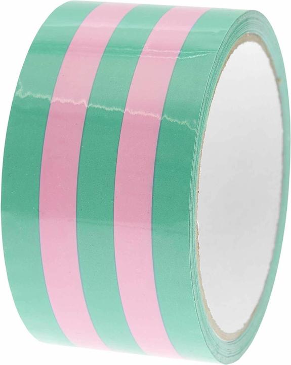 Image du produit Rico Design Ruban adhésif pour paquets rose / vert, 5 cm.300772 (0.50 mm)