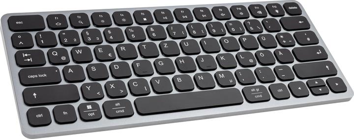 Actual product image Axagon HMC-KB keyboard USB-C 5Gbps with HUB, microSD/SD, 3x USB-A, HDMI 4K/60Hz, PD 100W, Audio, DE (DE, Cable)