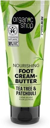 Produktbild Organic Shop Organic Tea Tree & Patchouli Nourishes And Softnes Creamy Foot Butter - 75ML (Fussbad, 75 ml)