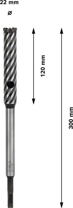 Produktbild Bosch Professional Zubehör PRO SDS plus Rebar Cutter Bohrer, 22 x 120 x 300 mm (22 mm)