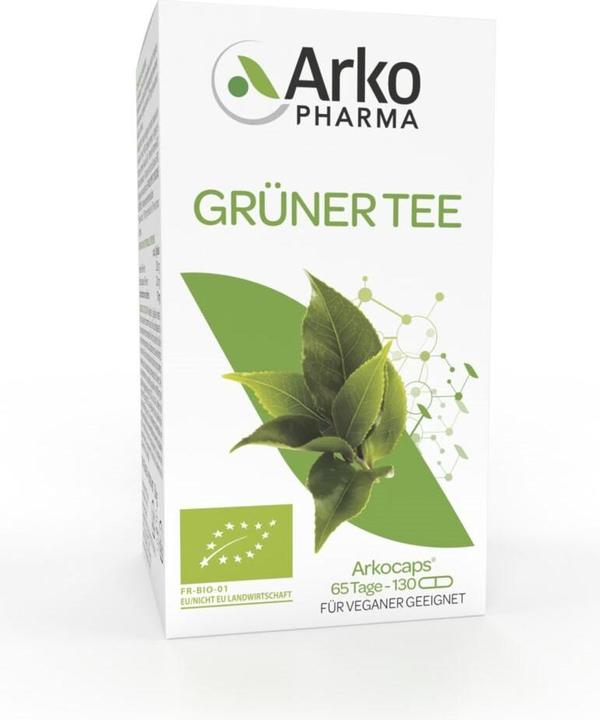 Produktbild Arkopharma Arkocaps Bio Grüntee Kapseln (130 Stück, Kapseln, 102 g)