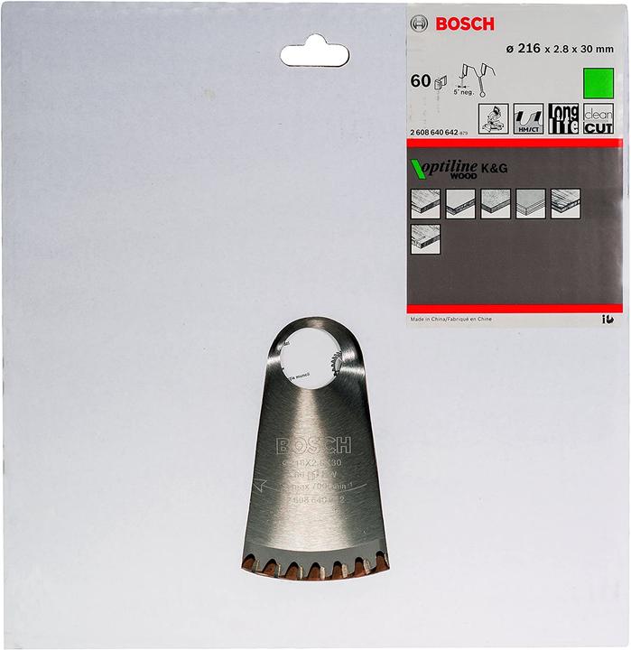 Immagine prodotto Bosch Professional Zubehör Lama per sega circolare PRO Wood, 216 x 2,8 x 30 mm