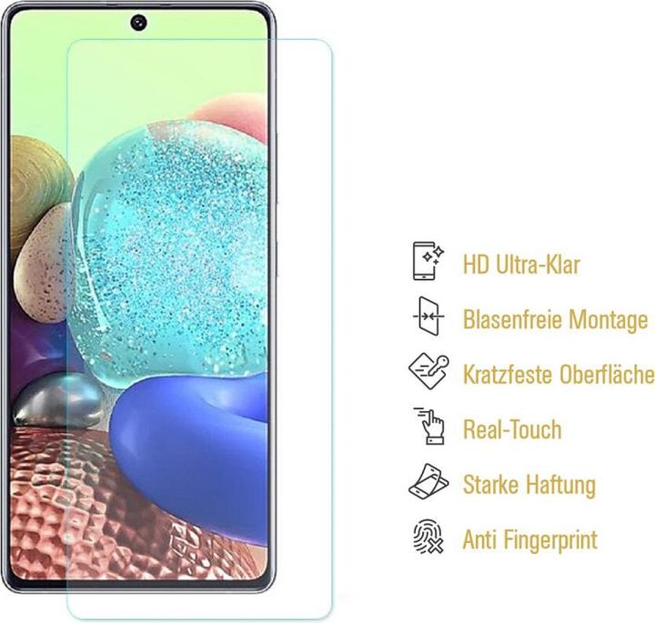 Produktbild Protectorking 2x Panzerfolie Anti-Shock HD Klar (2 Stück, Samsung Galaxy A71)
