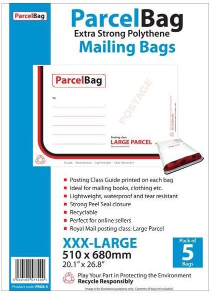 Produktbild Impact Versandtasche 5Erpack (510 x 680 mm, 5 x)