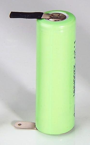 Actual product image Camelion NiMH rechargeable battery Mignon (AA) with 2200mAh and U-soldering tag in plastic casing (1 pcs., AA, 2200 mAh, Rechargeable battery)