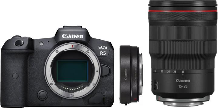 Actual product image Canon EOS R5 Kit + EF Adapter
