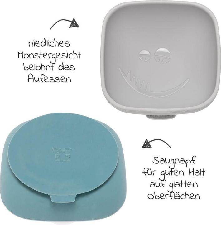Produktbild MiaMia Kinderteller & Breischale  - Monster