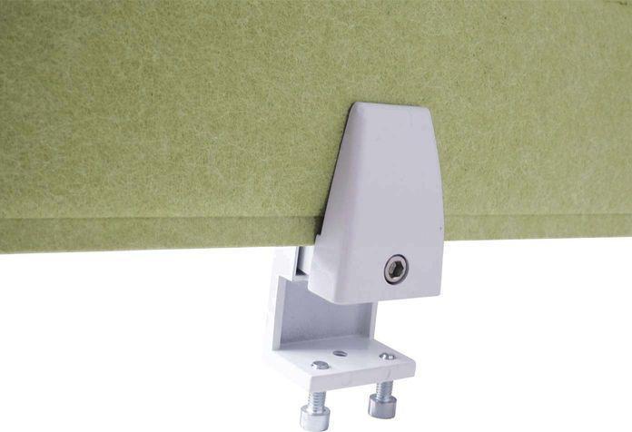 Image du produit Mendler Cloison de table HWC-G76, planche à picots, tissu/textile insonorisant avec gaufrage, 100x30cm vert (100 x 30 cm)