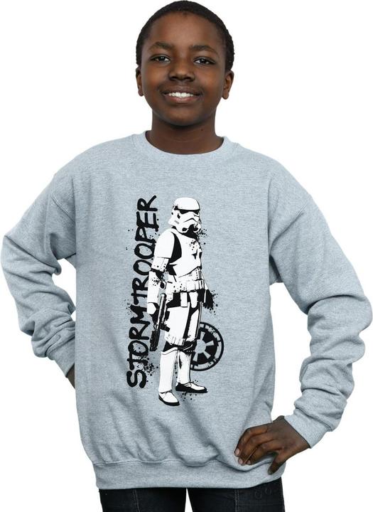 Produktbild Star Wars The Mandalorian Splat Stormtrooper Sweatshirt Jungen (152, 158)