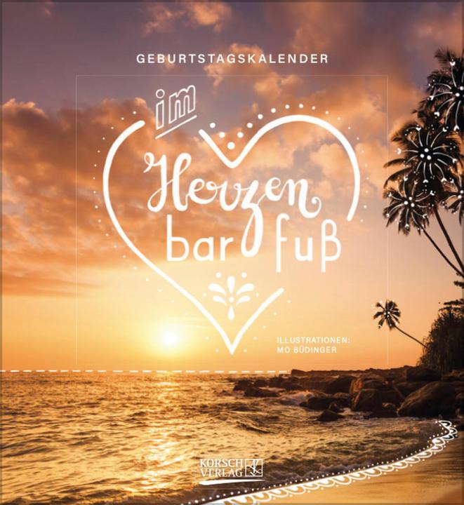 Produktbild Geburtstagskalender Im herzen barfuss (Harter Einband, Deutsch)