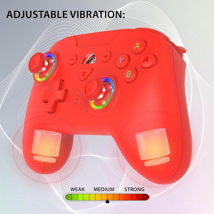 Image du produit Subsonic Contrôleur sans fil à Led rouge pour Switch (Switch)