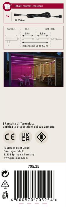 Immagine prodotto Paulmann Cavo di prolunga SimpLED Outdoor