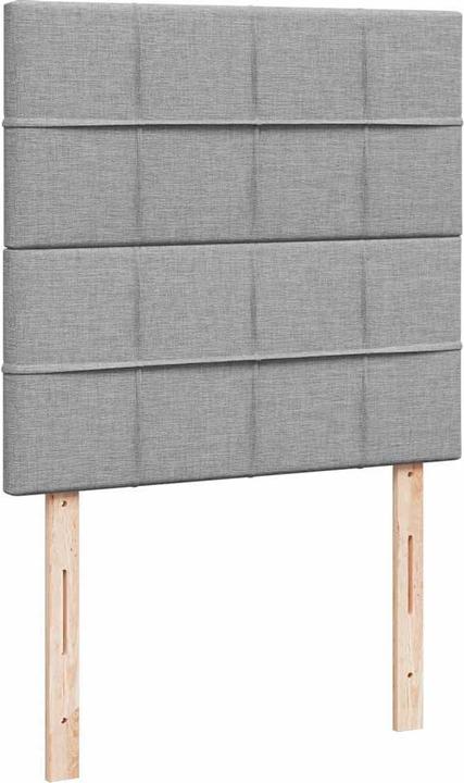 Image du produit VidaXL Lit Ottoman avec matelas Gris clair 80x200 cm Tissu (80 x 200 cm)
