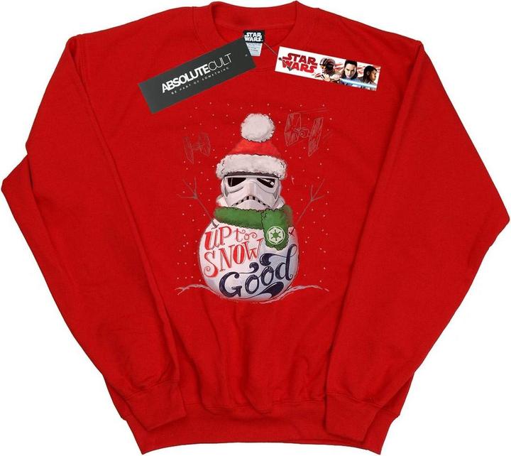 Actual product image Star Wars Mens Stormtrooper Up To Snow Good Sweatshirt (L)