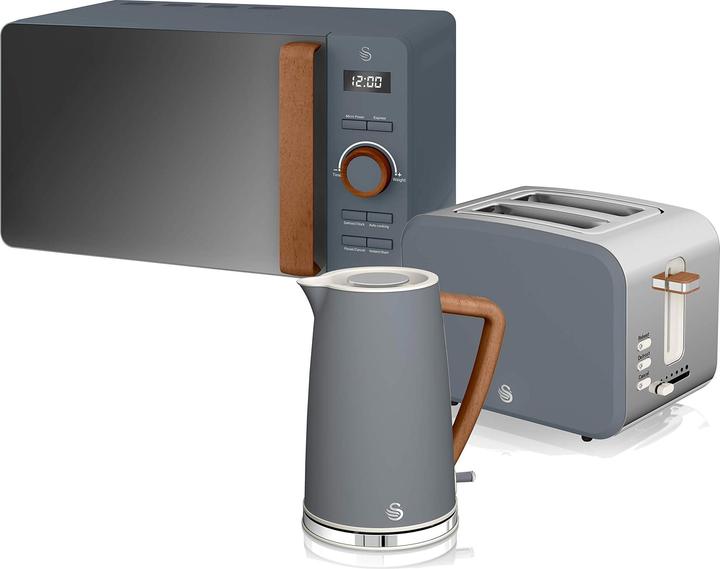 Immagine prodotto Swan Set da colazione nordico, aspetto legno (1.70 l)