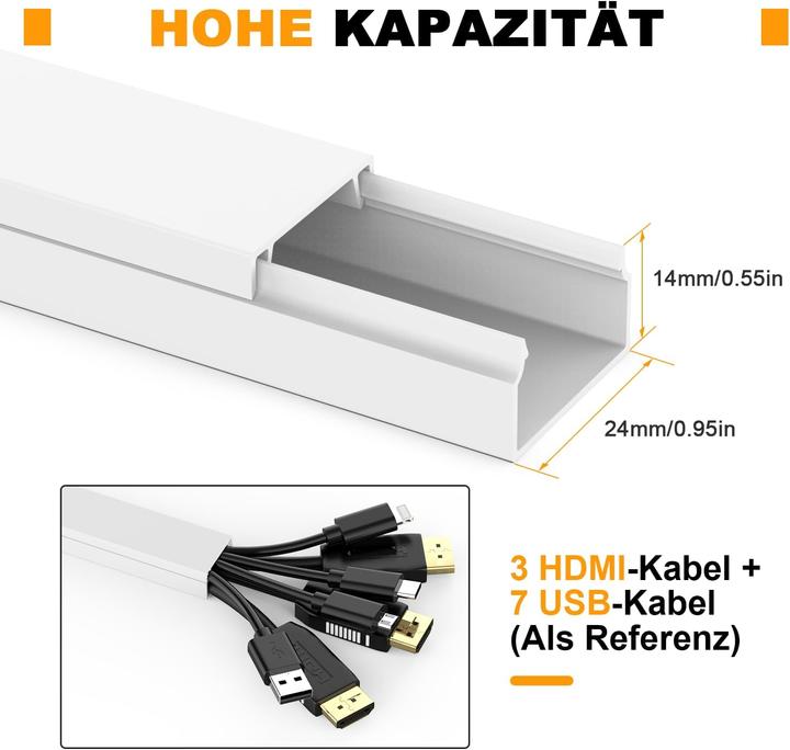 Image du produit Novidarte Kit de chemins de câbles en plastique (Conduit)