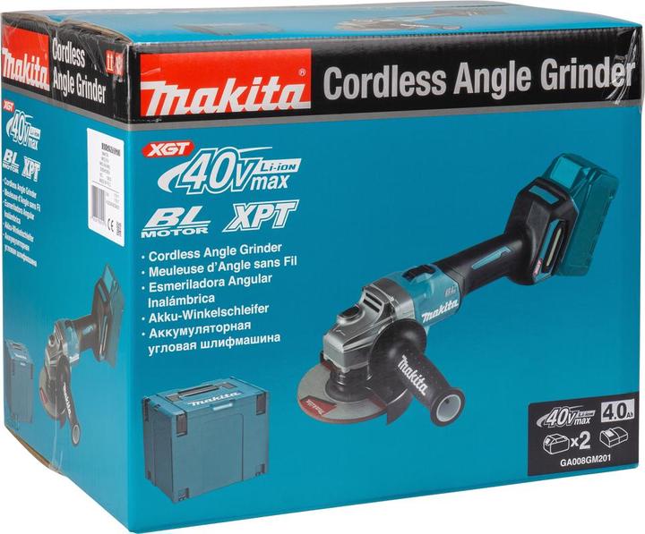Image du produit Makita Meuleuse d'angle sans fil 40V GA008GM201 (125 mm)