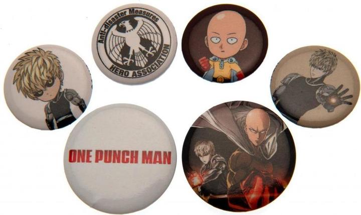 Produktbild One Punch Man Knöpfe AnsteckerSet 6erPack