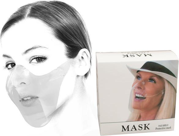 Novidarte TECHNA Gesichtsschutzmaske | transparent (1 x)