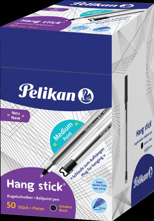 Immagine prodotto Pelikan Biros Hang Stick 50 pezzi in (Nero, Trasparente, 50 x)