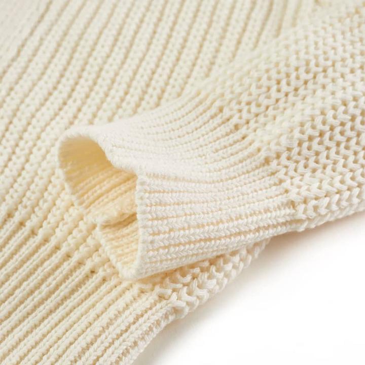 Immagine prodotto VidaXL Cardigan da bambino bianco neve 116,Materiale: 100 (116)