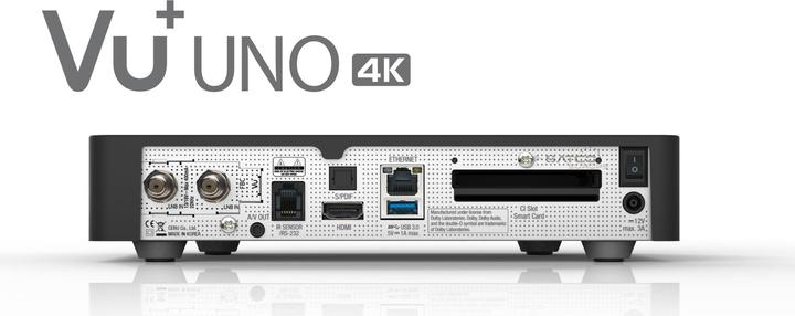 Actual product image Vu+ Uno 4K, Linux FBC Twin Tuner (2x DVB-S2 (Twin))