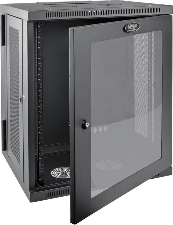 Actual product image Eaton SmartRack 15U Low-Profile Switch-Depth Wall-Mount Half-Height Rack Enclosure Clear A (15 RU, 19 inch rack)