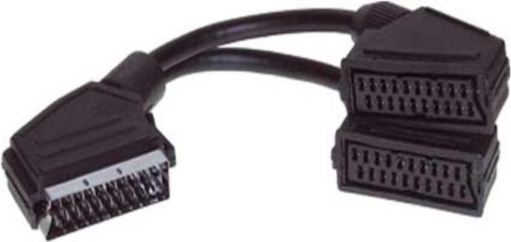 Productafbeelding Shiverpeaks S/CONN maximale connectiviteit adapter video/audio scart verdeler, scart stekker naar 2 scart (0.20 m)