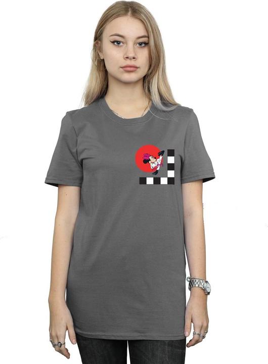 Actual product image Disney Womens/Ladies Minnie Mouse Karate Kick Cotton Boyfriend T-Shirt (XL)