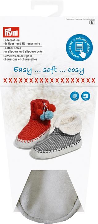 Prym Ledersohlen Haus-Hüttenschuhe Grösse 30 - 32