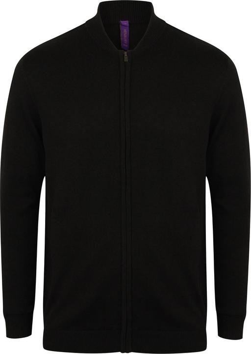 Henbury StrickBomberjacke Erwachsene (3XL)