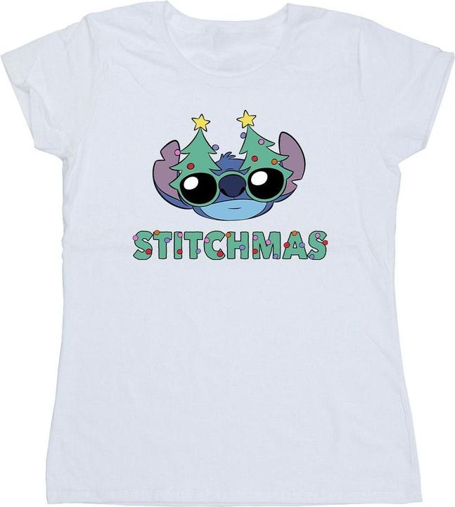Disney Lilo & Stitch Stitchmas Glasses TShirt (L)